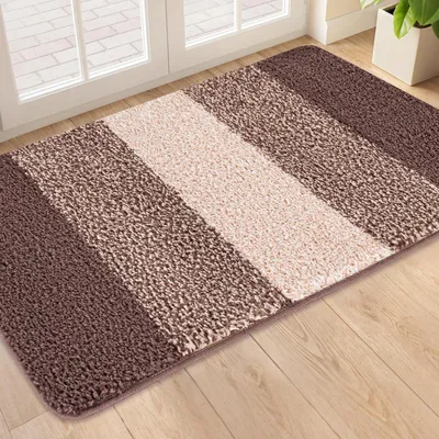 Zdjęcie produktu dla Mata wejściowa, mata antypoślizgowa, mata do przedpokoju, 50x80 cm, kolor brązowy