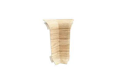 Produktbild von VOX Izzi Innenecke Braun Zubehör Eckstück für PVC Sockelleiste Fußleiste mit Kabelkanal Laminatleiste Kunststoffleiste Wasserdicht 2 Stück
