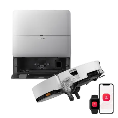 Produktbild von Roborock Saros 20 Sonic Staubsauger Roboter, 36.000 Pa Saugroboter mit Wischfunktion, Dual Anti-Tangle System, 7,98cm Ultra-Slim Design (Weiß)