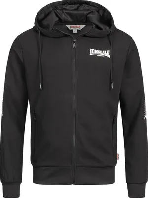 Produktbild von Herren Trainingsanzug mit Kapuze schmale Passform MARTHALL Black/White XL Lonsdale