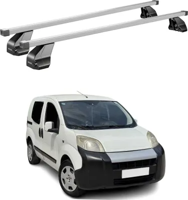 Produktbild von Menabo Dachträger Grundtäger für Fiat Fiorino 2007-2016 75kg Stahl Silber 2 tlg