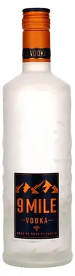Produktbild von 9 MILE Vodka 1 x 0,7 l – 37,5 % Vol. mit LED-Beleuchtung – milder Vodka ideal für Longdrinks, Cocktails oder den puren Genuss