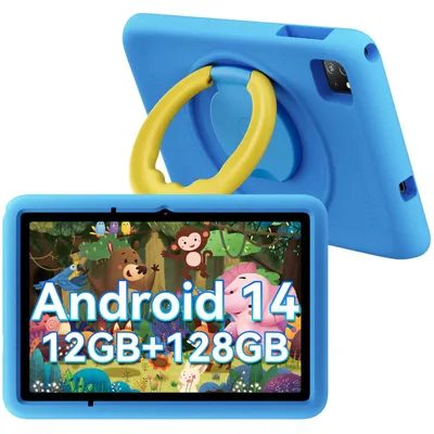 Produktbild von Blackview TabA6Kids Kinder Tablet Android 14 ,12GB RAM+128GB ROM(1TB TF) Octa Core Tablet für Kinder, 10 Zoll HD 1280*800, Widevine L1, 5100mAh,AI