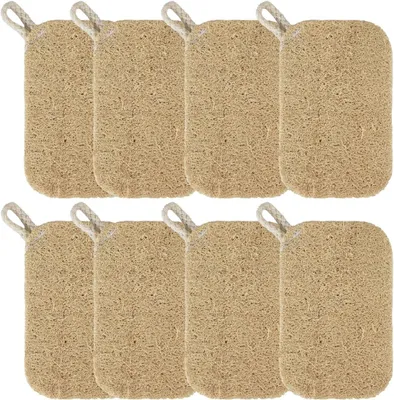 Produktbild von Loofah-Schwämme, 8 Stück, 7×10 cm, für die Körperpflege
