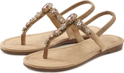 Produktbild von LASCANA Zehentrenner Sommerschuh, offener Schuh, beige Größe 37