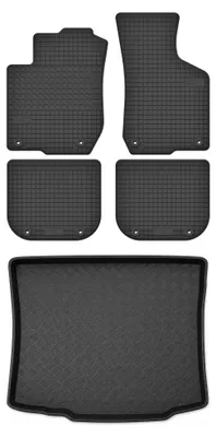Obrázok produktu pre Gumové autokoberce SolidTread + vaňa kufra pre: Audi A3 8L 1996-2001 hatchback 5 ks
