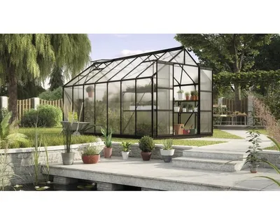 Obrázek produktu pro Vitavia skleník "Uran 11500" černý 11,5 m² 6 mm HKP