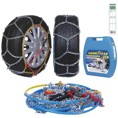 Produktbild von Goodyear 77933 Schneeketten 12 mm für SUV, Lieferwagen und Wohnmobil mit Selbsts