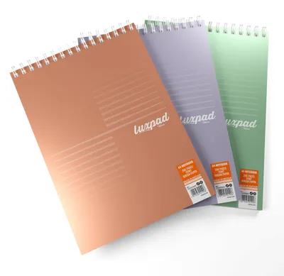 Produktbild von Notizblöcke im A4-Format mit liniertem Papier, Set mit 3 Stück