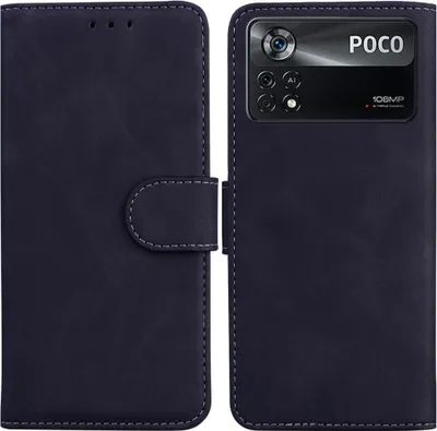 Produktbild von Xiaomi Poco X4 Pro 5G Hülle - Coverup Klapphülle - Schwarz