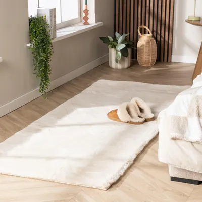 Image de Volero - Couloir doux à poils longs - Comfy Supreme Crème - 80x250 cm