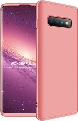 Produktbild von Hülle für Samsung Galaxy S10+ 360 Grad Schutz mit Displayglas Bumper Cover Galaxy S10+ Farbe: Rosa