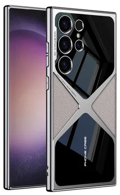 Image de Étui de protection en similicuir avec finition électrolytique pour Samsung Galaxy S24 Ultra
