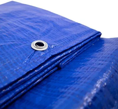 Productafbeelding van Unyqoos® Waterdichte beschermzeil, blauw, 200x300 cm, met oogjes, UV-bestendig – Buitenbeschermzeil voor tuin, camping en houtstapels