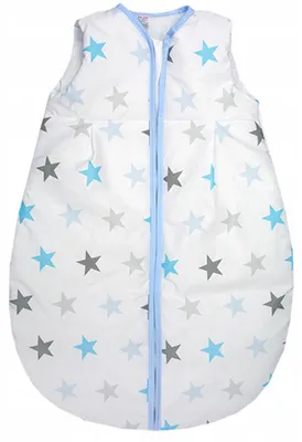 Produktbild von Ankras Baby-Schlafsack 56-62 Sterne Blau Ganzjährig