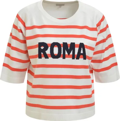 Produktbild von Milano (21) OVERSIZE PULLOVER WITH 1/2 RAGLAN S, RED PRINT 1400 1400 L