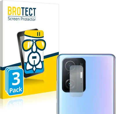 Produktbild von 3x BROTECT Schutzglas für Xiaomi 11T Pro (NUR Kameraschutz) Schutzfolie Panzer Folie Glas Display Schutz klar