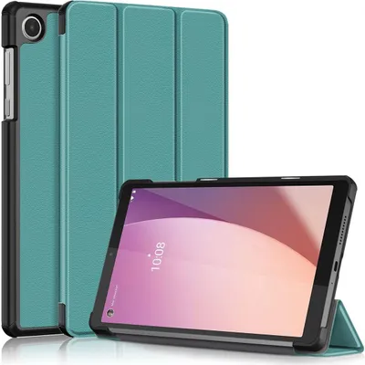 Produktbild von Schutz Hülle für Lenovo Tab M8 4th Gen TB-300FU Smart Cover Case Tablet Tasche, Farbe:Dunkelgrün