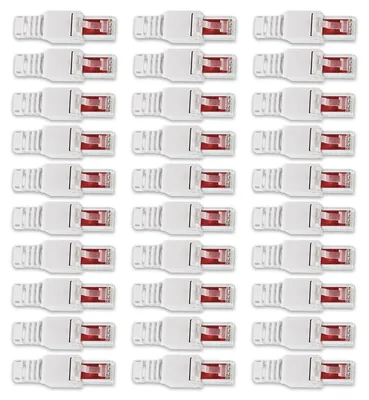 Produktbild von Netzwerkstecker werkzeuglos Netzwerk 30 x Cat6 Stecker Cat7 Cat5 LAN Kabel RJ45