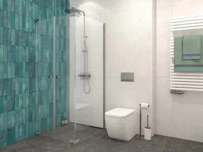 Obrázek produktu pro Sprchové dveře s boční stěnou Jungborn SETTE 100 x 100 cm barva rámu chrom dekor skla čiré sklo