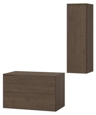 Obrázek produktu pro Koupelnový set 2dílný: Spodní skříňka + Vysoká skříňka Color Baltic Storm (2S 80 + 1D 100)