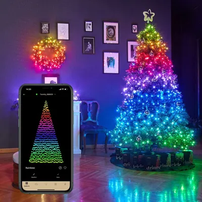 Produktbild von Twinkly Strings 400 LED RGB+ Weiß LED-Lichterkette Smarte LEDs den Innen-