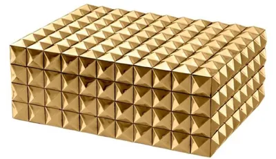 Produktbild von Casa Padrino Luxus Schmuckschatulle / Schmuckkasten mit Deckel Gold 28 x 21 x H. 10 cm - Luxus Accessoires