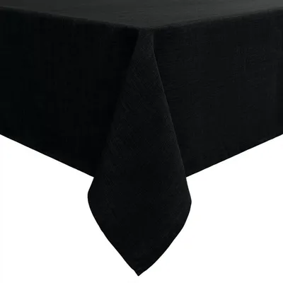 Produktbild von Tischdecke Leinenoptik Rechteckig 140 x 220 cm Schwarz