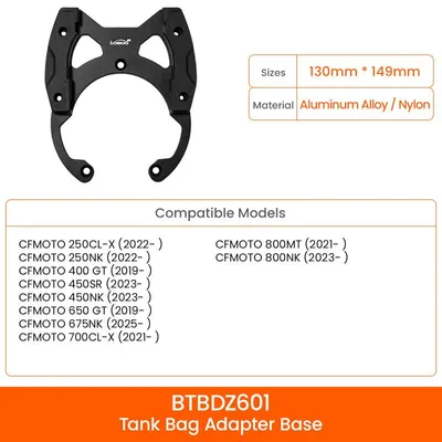 Zdjęcie produktu dla LOBOO Magnetyczny uchwyt do Tank Bag Easy, do CFMOTO 800MT(2021-)