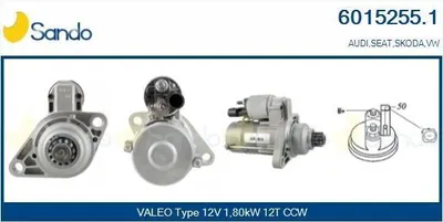 Produktbild von SANDO 2030117.0 Lichtmaschine Generator LiMa 65A 12V für FIAT Seicento / 600 Schrägheck (187) Panda Schrägheck (141) CINQUECENTO (170) Uno Schrägheck