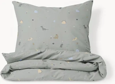 Produktbild von Petite Amélie Bettwäsche-Set – 140x200 cm – Baumwolle – Dino