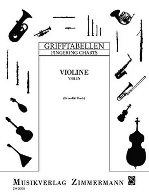 Produktbild von Grifftabelle für Violine