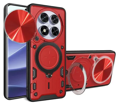 Zdjęcie produktu dla Techsuit etui do Xiaomi Redmi Note 14 Pro 5G Poco X7 - czerwone (Red)