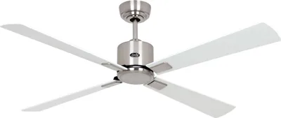 Produktbild von Energiespar Deckenventilator mit Fernbedienung Eco Neo III WiFi 132 cm Chrom gebürstet Flügel Weiß / Lichtgrau