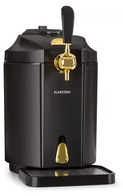Produktbild von Klarstein Skal - universelle Bier-zapfanlage, Zapfanlage mit integriertem Bierkühler, Kühlung auf 2-12 °C, Bier zapfanlage 5 liter mit Kühlung. thermoelektrisches Kühlsystem, 38 dB, schwarz
