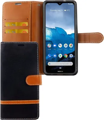 Produktbild von Nokia 6.2 Handy Hülle Schutz-Tasche Case Cover Kartenfach Etuis Schwarz