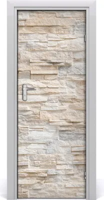 Produktbild von Tulup Türaufkleber 75x205 cm Dekorative Aufkleber Selbstklebend Wasserdichte Tapete Abnehmbar Schlafzimmer Wohnzimmer Wohnkultur - Ziegelwand