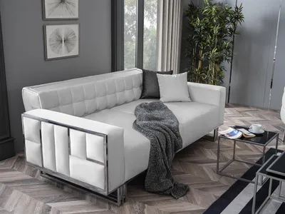 Zdjęcie produktu dla Regulowana wielofunkcyjna sofa dwuosobowa sofa dwuosobowa sofa biała