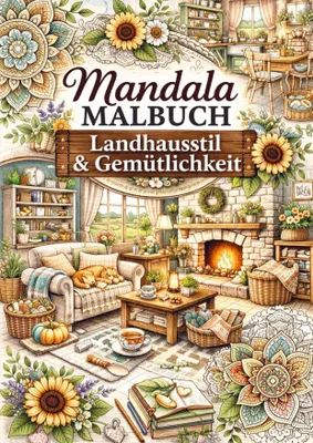 Produktbild von Mandala Malbuch - Landhausstil und Gemütlichkeit