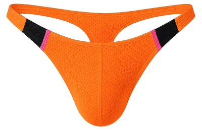 Immagine prodotto di Barcode Berlin - Intimo da Uomo Mutandine a perizoma - Thong RONAK Orange - 1x Taglia XL