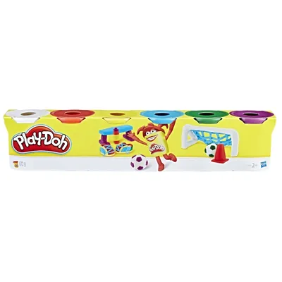 Produktbild von Play-Doh 6er Pack Knete Grundfarben