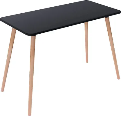 Produktbild von PAPERFLOW easyHome HOP Schreibtisch schwarz rechteckig, 4-Fuß-Gestell buche 100,0 x 50,0 cm