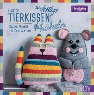 Obrázek produktu pro Woolly Hugs Lustige Tierkissen häkeln