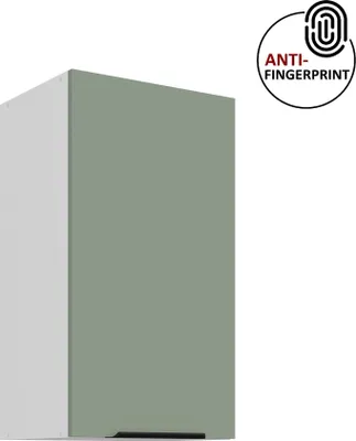 Produktbild von Küchen Hängeschrank 40 cm ARIA Aquamarin ultra matt + Weiss matt, hochwertige Fronten mit Anti Fingerprint Beschichtung Küchenzeile Küchenblock