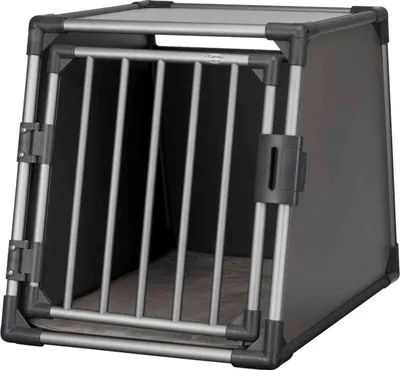 Produktbild von TRIXIE Transportbox, Aluminium - grafit - 61 × 65 × 86 cm