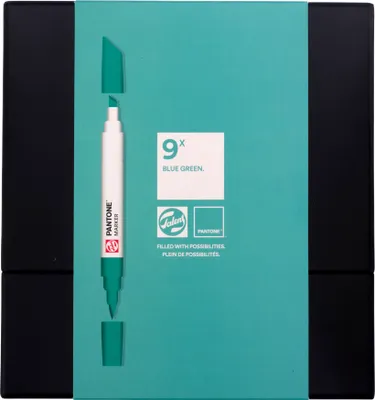 Immagine prodotto di Talens | Set di pennarelli Pantone 9x blu verde
