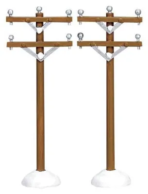 Productafbeelding van Kerstfiguur Telephone poles LEMAX