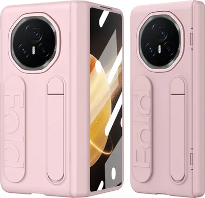 Immagine prodotto di Custodia con cinturino per Honor Magic V3 con protezione dello schermo, supporto e cerniera integrati Rosa