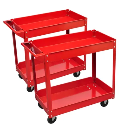 Produktbild von Werkstattwagen 2 Stk. 100 kg 2 Etagen