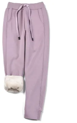 Produktbild von Damen-Jogginghose aus Baumwolle mit hoher Taille